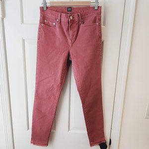 NEW GAP Denim 1969 28R 46-48/72cm True Skinny Wild Rose Pink Jeans Pants